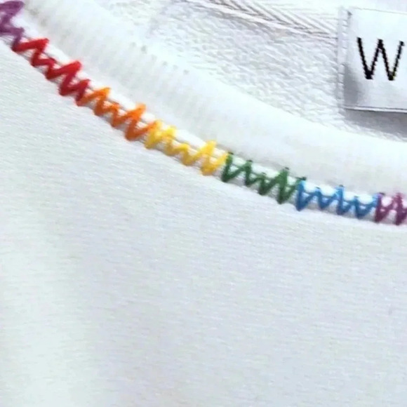 Wildfox Vanilla Vibrant Proud Lovers Billie Crop Tee Women Size Extra Large - Picture 6 of 13